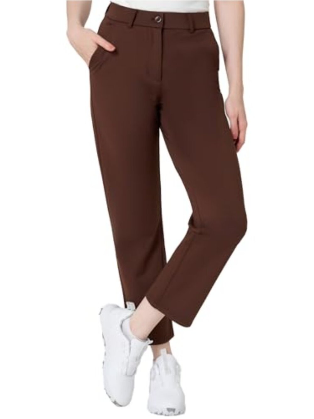 Women's Golf Pants Stretch Ankle Dress Pants 7/8 Work Travel